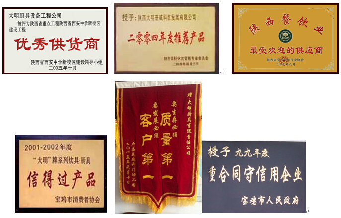 大明機械誠信榮譽(yù)